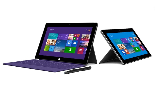 Microsoft Surface 2 and Surface Pro 2