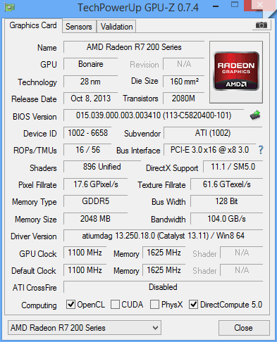 AMD R7 260X